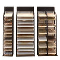 Custom Mosaic Granite Sample Display Stand Exhibition Hall Marble Stone Ceramic Tiles Metal Display Rack