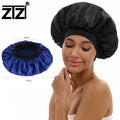 ZTZI Women's Satin Sleep Cap Hair Bonnet   with an Elastic Wide Band Bonnet for Woman and Man Bonnets Hair Caps