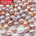 Natural Creamy White 7-8mm Freshwater Rice Pearls Loose Beads for White Necklace Jewelry Premium Quality Freshwater Pearl-Perle