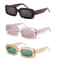 Custom Logo Luxury Thick Frame Acetate Sun Glasses Candy Color Square Rectangle Acetate Sunglasses Men Women