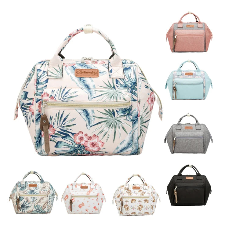 2024 Stylish Simple Portable Women's 3-in-1 Backpack New Multifunctional Waterproof for Mommy Bag Direct Sales Polyester