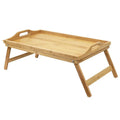 Eco-Friendly Waterproof CE Certified Custom Size Laptop Serving Tray Table Antique Bamboo Wood Breakfast Foldable CE Certified