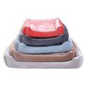 Custom Luxury Pet Bed 45*31cm Solid Pattern Warm Cat Basket Dropshipping Accessory for Pets and Camping