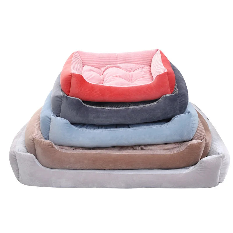 Custom Luxury Pet Bed 45*31cm Solid Pattern Warm Cat Basket Dropshipping Accessory for Pets and Camping
