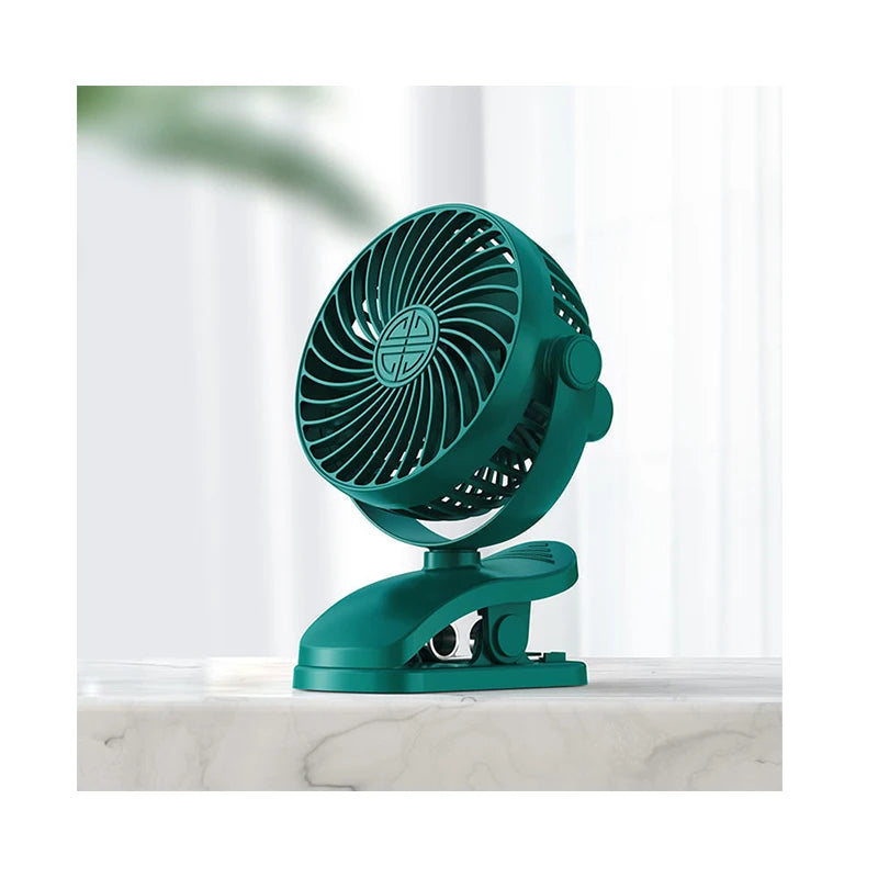 Electric Mini Oscillating Grip Clip Fan for Grow Tent Usb Rechargeable Camping Fan