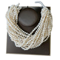 High Quality 6.3-7.3mm Natural White Freshwater Baroque Loose Nugget Strand Wholesale 6.3-7.3mm Freshwater High White Color