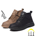 Fashion High Top Breathable Impact Resistant and Stab Resistant Safety Boots Soft and Comfortable High Top Safety Shoes