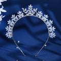 European Zirconia Hairband Tiara for Girls Headband Hair Band Wedding Hair Decoration Headpiece for Women