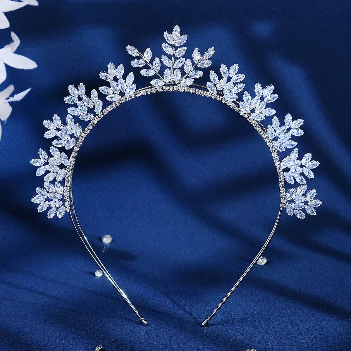 European Zirconia Hairband Tiara for Girls Headband Hair Band Wedding Hair Decoration Headpiece for Women