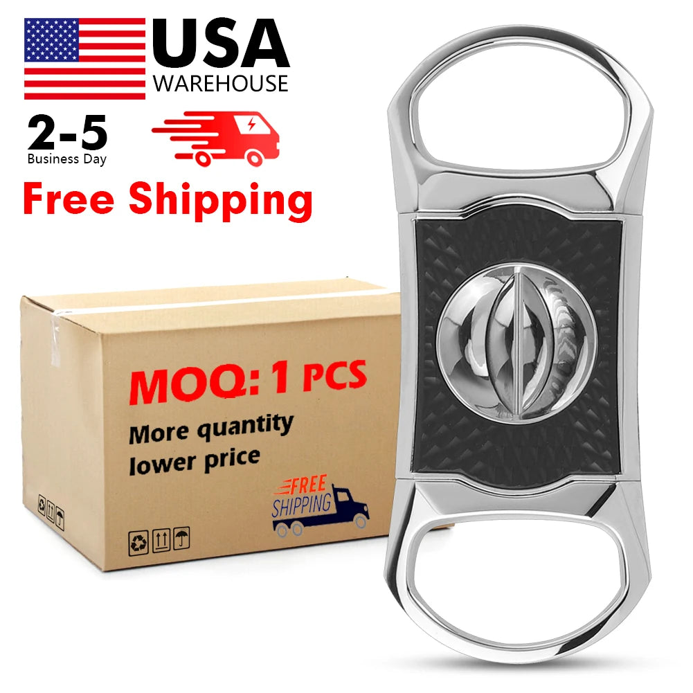 Top Seller Zinc Alloy  Portable Punch Cutter  Cigar Cutter WIth Gift Packing