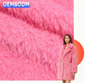 Soft Blanket Toy Fabric Solid 100% Polyester Knit Double Side Warm Keeping Knitted Sherpa Fleece Fabric