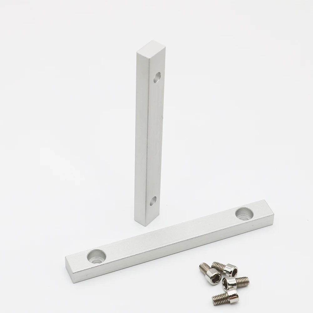 2Pcs/Lot Worktable Positioning Bar 136*15*9.8mm with Positioning Screw for DIY Fiber Laser Marking and Engraving Machine
