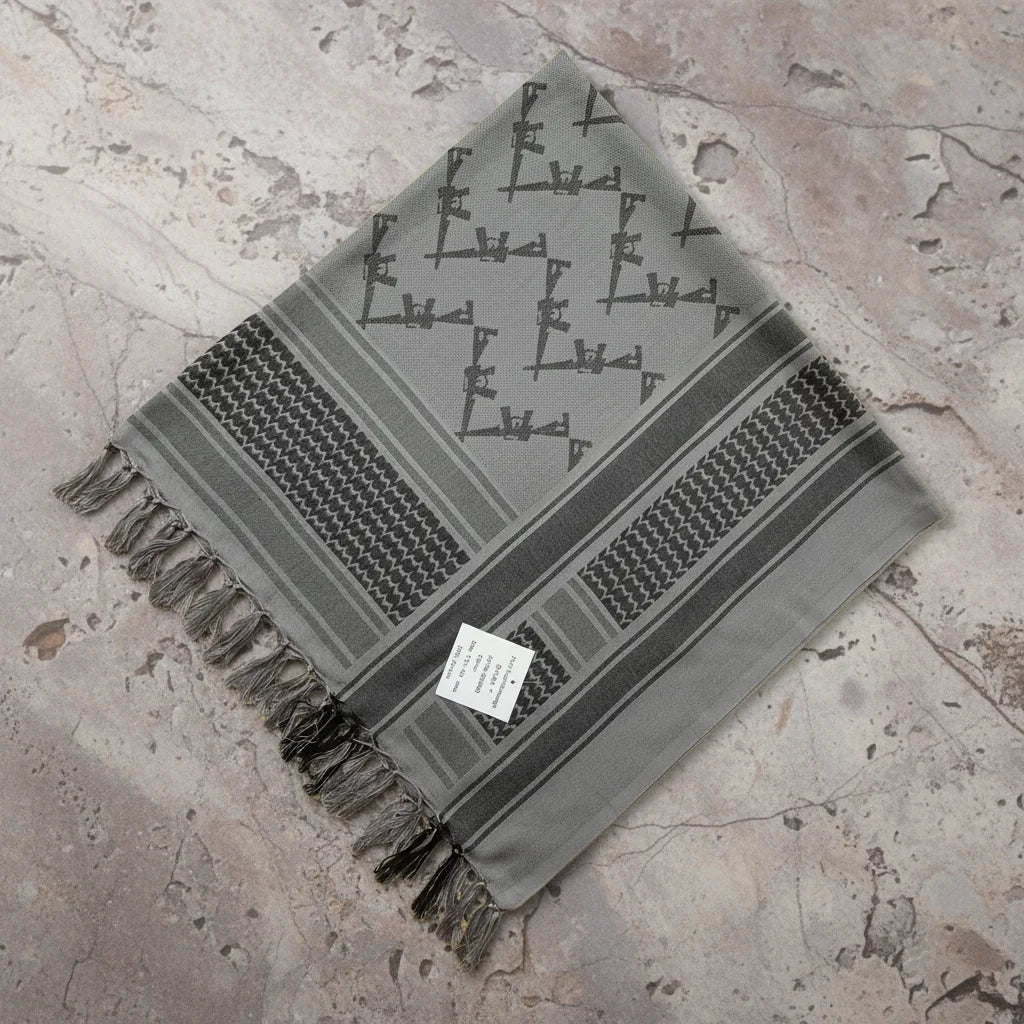 Large square USA Palestine Arab Cotton Desert Shemagh Tactical Keffiyeh Scarf Men's Shawl Wrap