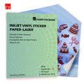 Holographic Paper Adhesive Sheet Transparent Inkjet A4 Printable Self Printing Laser Hologram Vinyl Waterproof Sticker Paper