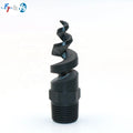 Black Plastic Spiral Nozzle  for Garden Hose Pressure Washer Adjustable Nozzle Water Mister Nozzles High Pressure Durable