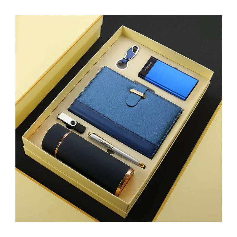 2025 New Trend High-End 6-in-1 Electronic Gadget Vacuum Flask Gift Set Luxury Birthday Gift Sets for Women