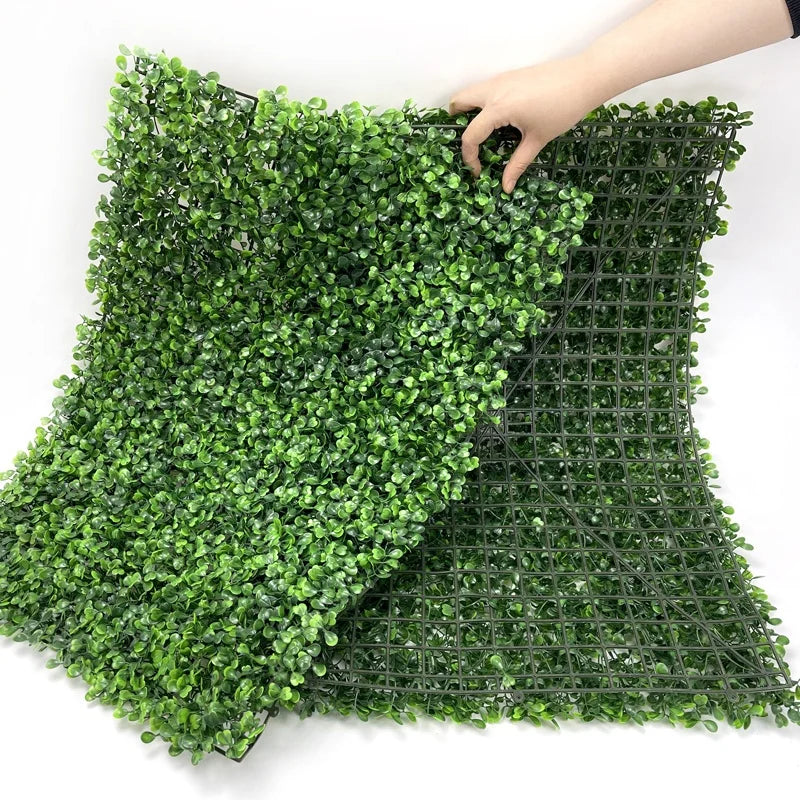 Artificial Boxwood Panels Topiary Hedge Plant Privacy Hedge wall Screen Sun Protected Suitable for Indoor Garden Fence Backyard