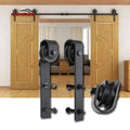 Ncyinox Wrought Iron Sliding Barn Doors Hardware for Barn Door System Slidingblack  OEM/ODM
