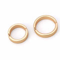 BC052 Durable Circle Round Carabiner Camping Spring Snap Clips Gold Hooks Metal Spring O Ring for Lady Bag Key Chain