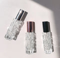 Empty 10ml Perfume Refillable Glass Spray Bottles Fine Mist Spray Bottle with Pink Golden Black Cap