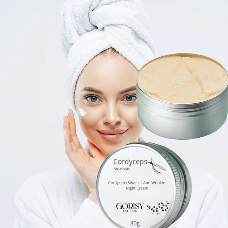Private Label Cordyceps Pearl Anti-Wrinkle Night Cream Firming Hydrating Nourishing Anti-Aging Vegan
