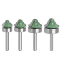 L-N224/1 1/4 Shank Bearing Shank Double Roman Ogee Edging Router Bit Milling Cutter for Wood Wood Line Knife