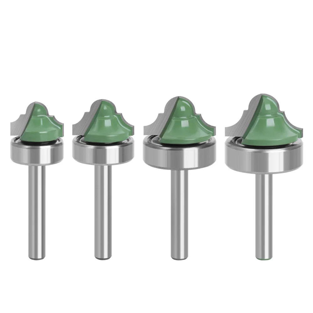 L-N224/1 1/4 Shank Bearing Shank Double Roman Ogee Edging Router Bit Milling Cutter for Wood Wood Line Knife