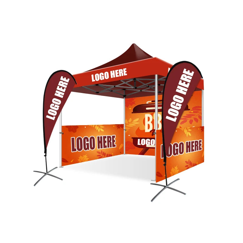 Portable Waterproof Outdoor Exhibition 10X10 Printed Pop up Booth Canopy Trade Show Tent for Business