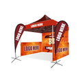 Portable Waterproof Outdoor Exhibition 10X10 Printed Pop Booth Canopy Trade Show Tent Steel Aluminum Frame PVC Walls Customized MegaBDM