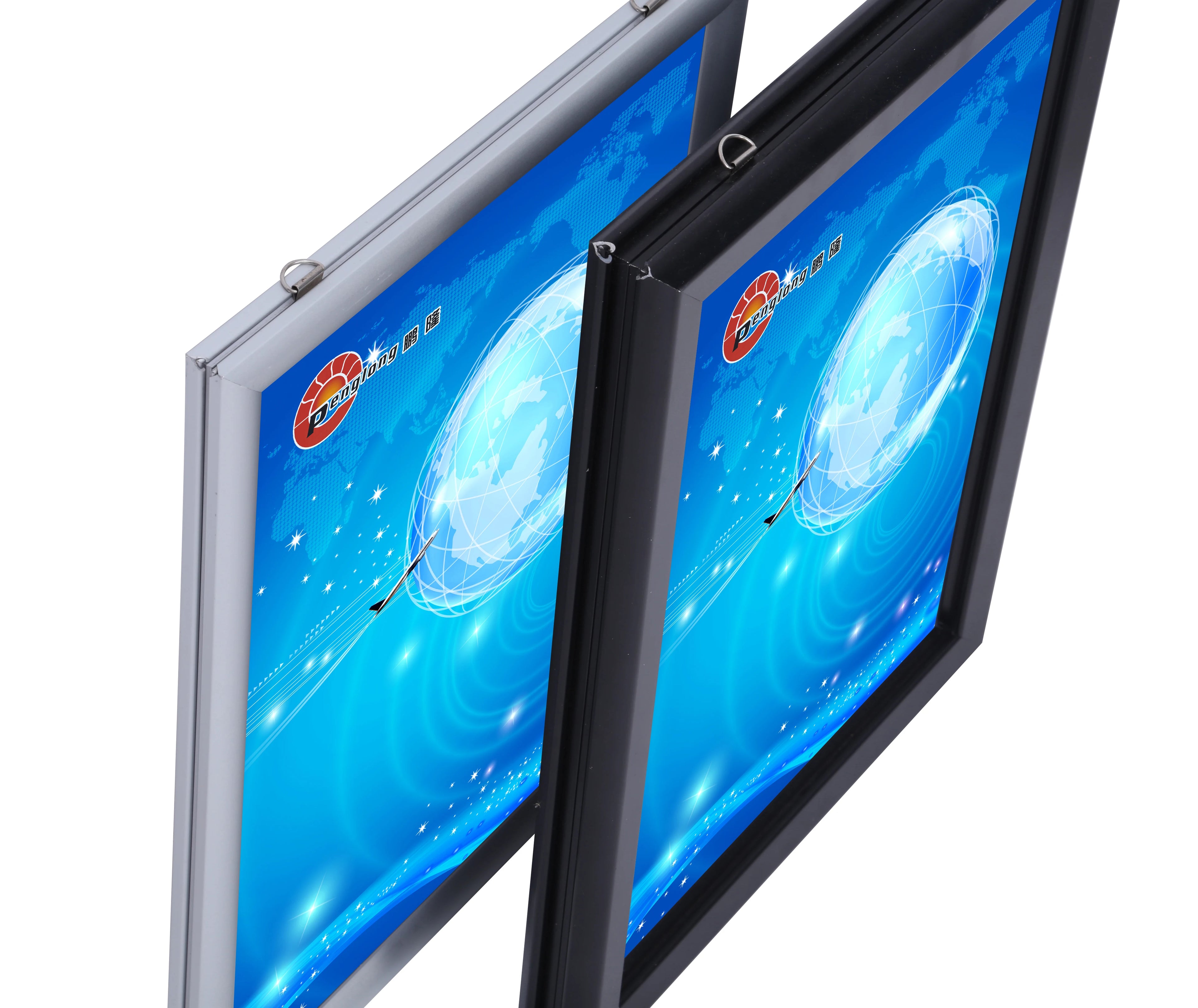A1 A2 A3 A4 Double Sided 25mm Aluminum Advertising Snap Frame for Shop Mall