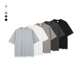 New Design Luxury Quality Cotton Loose Fit Little Drop Shoulder Brand Blank Oversized Men T Shirt