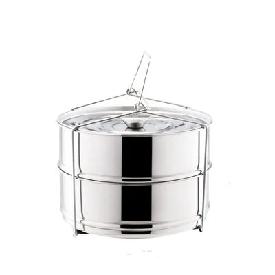 Kitchen Food Steamer for Stainless Steel Stackable Insert Pans for Gas Induction Pressure Cooker Household