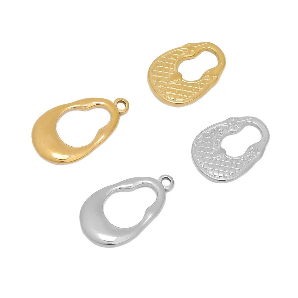 Fashion Hollow Gourd Charms Pendant DIY Jewelry Making Accessories Women Earrings Findings Necklace Bulk