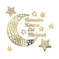 Ramadan Kareem Eid Mubarak Islamic Muslim Arabic Clings Acrylic Mirror Wall Sticker for Window Living Room Bedroom Wall Decor