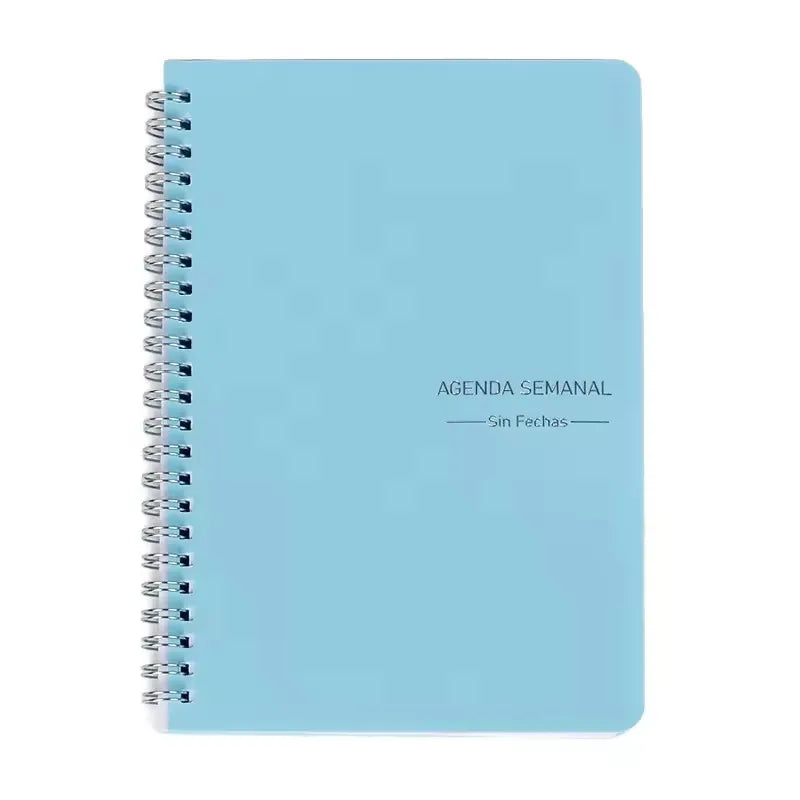 LIUSHUN 2026 Custom Spiral Bound Planner A5 Weekly Monthly Notebook with Hard Cover PP Gift Journal Print for Writing Diary Use