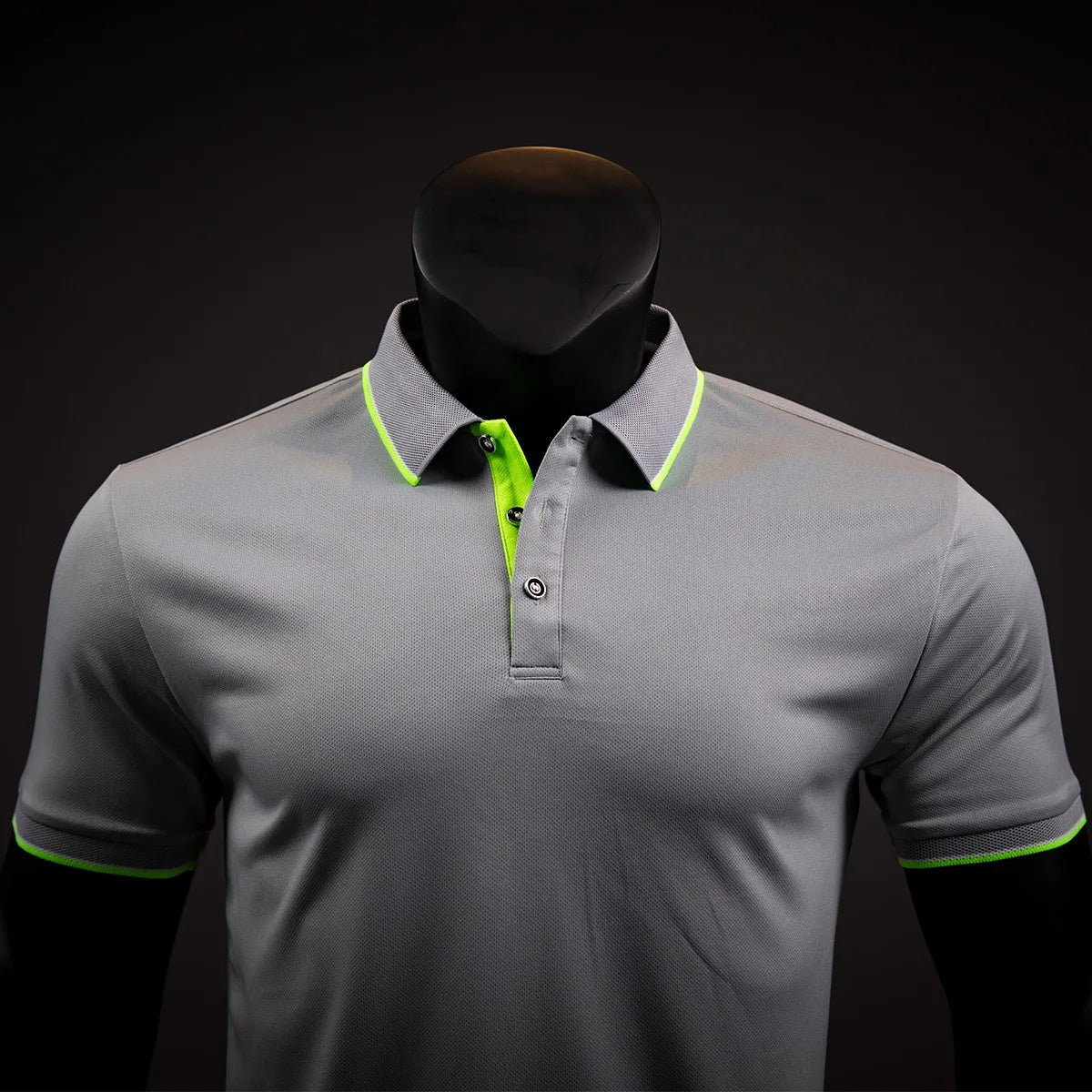 Men's Solid Quick-Dry Anti-Pilling Short-Sleeve for Shirt 160g Moisture-Wicking Pinhole Fabric Corporate Group Uniform Custom