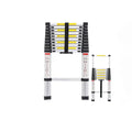 CLIMB T440 Modern Aluminum Telescopic Folding Extension Ladder 14 Steps 30cm Distance 150KG Load Capacity EN131-6 Certified