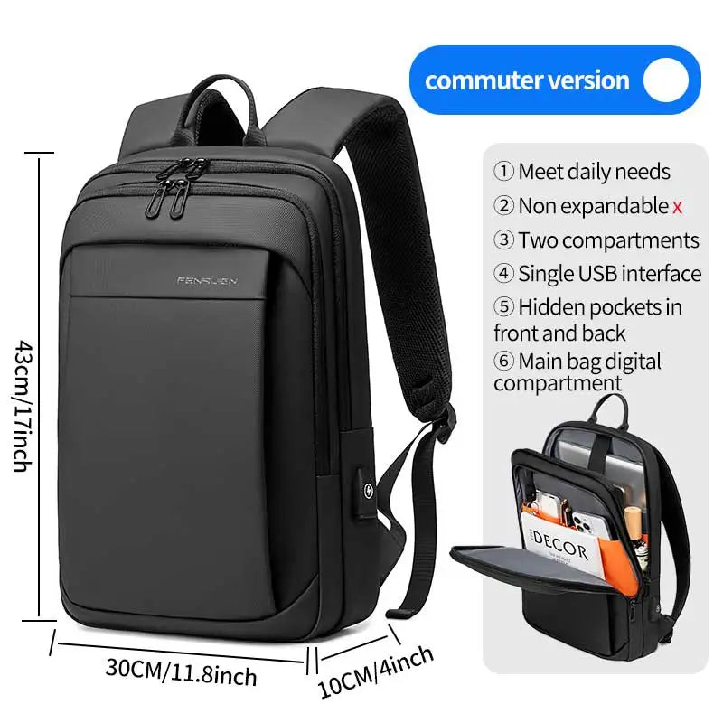 FENRUIEN Factory Customized Hot Sale Backpack Multifunctional Large Capacity Waterproof  Laptop Bag Ultra-thin and Lightweight