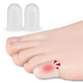 Tiny Pinky Toe Separator Silicone Cap for Friction Pain Relief Prevents Blister Callus Corn Gel Cover for Toes