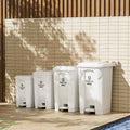 Factory Wholesale Rectangular PP Foot Pedal Trash Can Commercial Household Use Catering Toilet Kitchen Outdoor Waste Bin