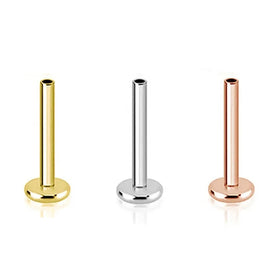 G23 Titanium Piercing Labret Stud Earrings Rod Internal Thread Wholesale Ear Lips Nose Piercing Jewelry Accessories