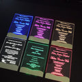 Custom LED Light Clear Acrylic Invitations Luxury Handmade Engraved Text Wedding LED Acrylic Invitation Cards