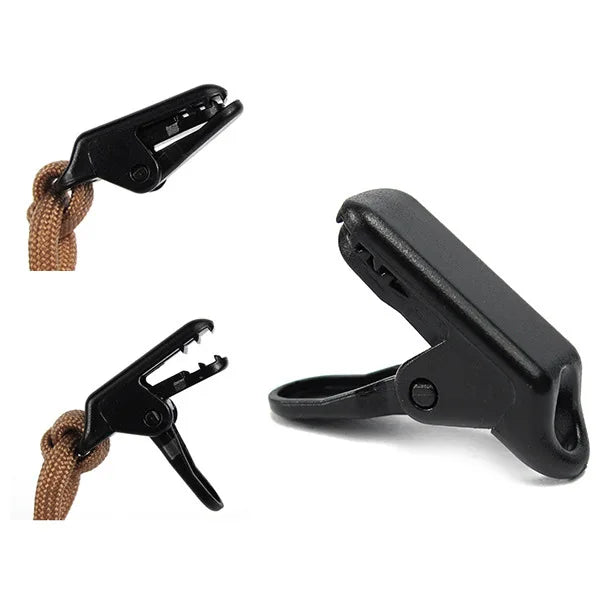 Outdoor Kit Tent Hike Tarp Clip Trap Jaw Grip Camp Gripper Anchor Awning Canopy Clamp Caravan Snap Canvas Tighten Tool