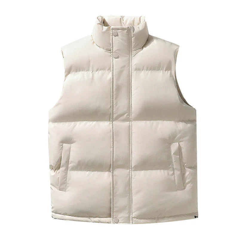 M-5XL Autumn/Winter New Vest Versatile Men's and Women's Cold and Warm   Vest With Customizable logo