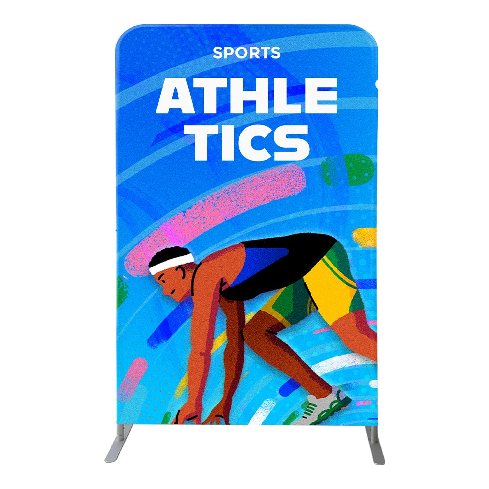 2025 Hot Sale Custom Backdrop Logo Exhibition Trade Show Display Booth Stretch Banner Stand Tension Fabric Portable Foldable