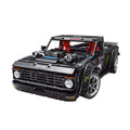 Mould King 13082S Black Pickup Truck Electric Remote Control App Technology Mechanical Assembly Building Blocks for Kids