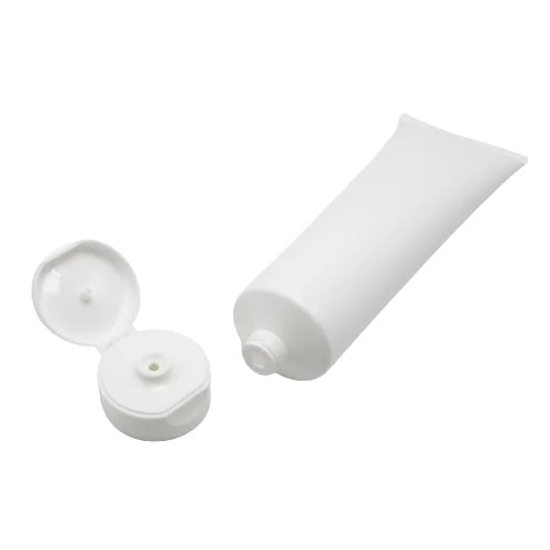 Wholesale 120g/150g PE Plastic Tubes for Skin Care Empty Facial Cleanser Packaging with White Flip Top for Eye Cream