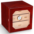 Multi-Layer Transparent Cedar Wood Humidor Painted Lacquer Cigar Case