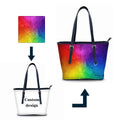 Luxury Women's Large Capacity Full Printing PU Tote Bag Fashionable Sublimation Jumbo Handbag with Custom Design