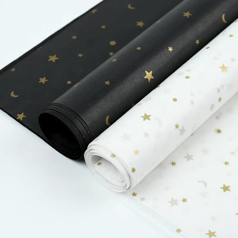 Custom Printing logo Wrapping Paper Gold/sliver Foil Wrapping Tissue Paper for Packaging Clothes